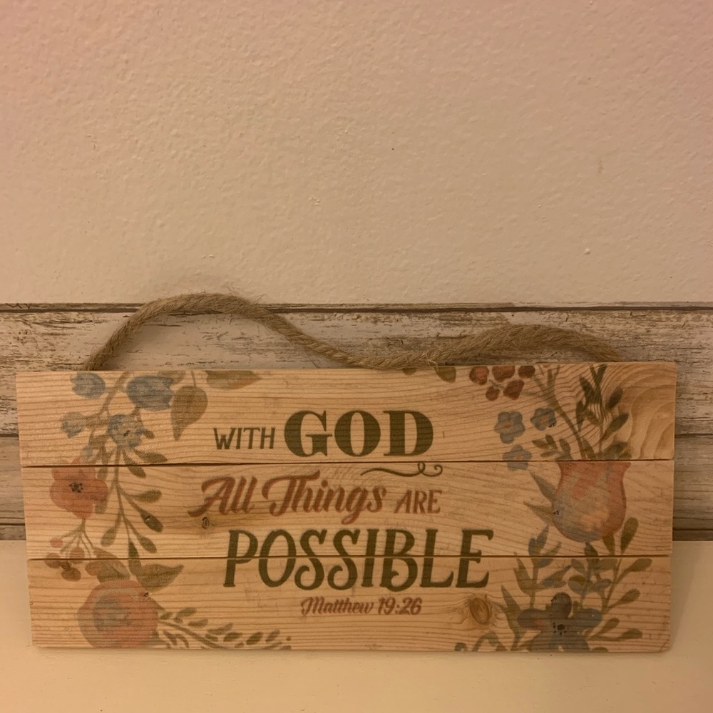 New Spiritual Hanging Sign